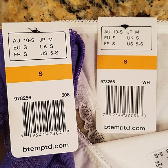 Add on $3 New Purple B.Temptd bikini underwear Small - Picture 7 of 8